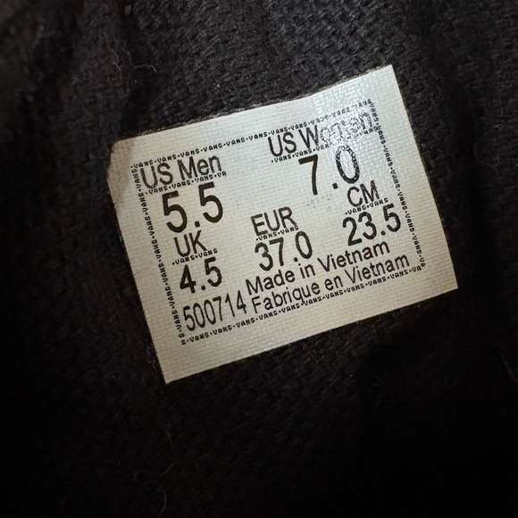 Vans Old Skool Flame Wall Black Suede Sneakers Unisex Women’s 7 Men’s 5.5 - Picture 11 of 12